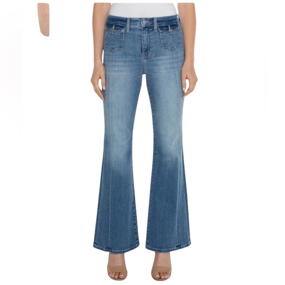 Liverpool Hannah Flare with flap front pocket size 10/30 - Picture 2 of 9